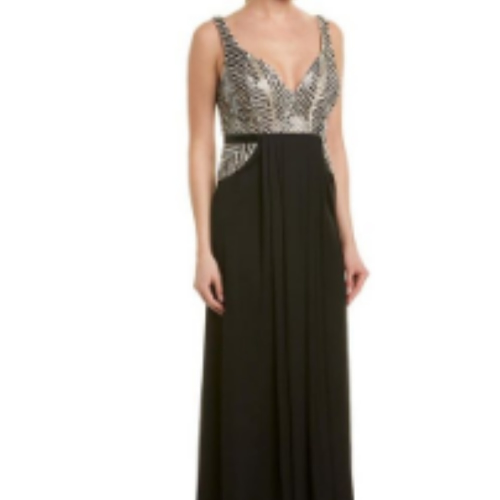 Aidan Mattox Women's Black Gown size 12